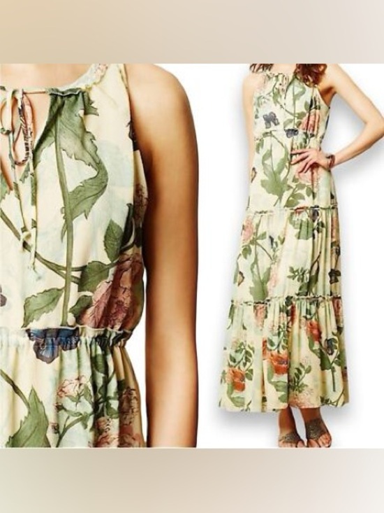 Maeve Dresses & Skirts - Maeve Anthropologie Ruffled Tiered Maravilla Maxi Dress Size 0P